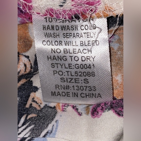 Umgee Floral‎ Romper Dainty Feminine Women S Boho Prairie Cottagecore Rayon - Picture 5 of 7